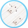 Aluminium Gardinenschiene Schiebevorhang Montage Set 2 / 3 läufig weiß / silber