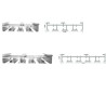 Aluminium Gardinenschiene Schiebevorhang Montage Set 4 - 5 läufig weiß silber