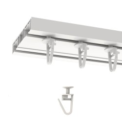 Gardinengleiter Gardinenhaken Faltenhaken 11mm bis zu 300 Stück