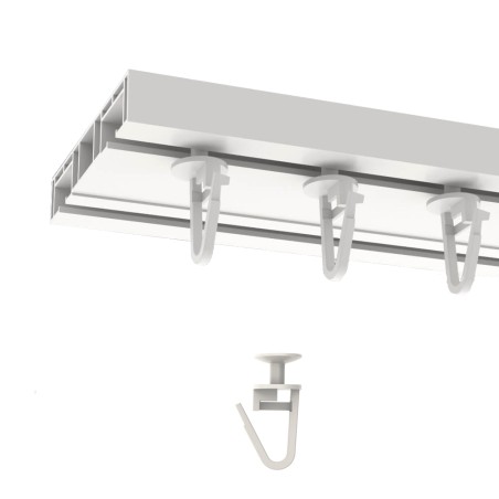 Gardinengleiter Gardinenhaken Faltenhaken 11mm bis zu 300 Stück