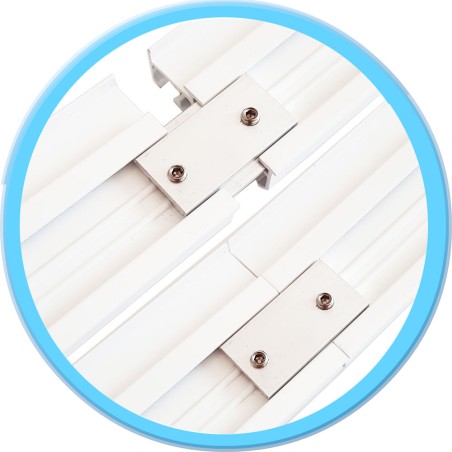 Verbinder Schienenverbinder für Aluschiene Vorhangschiene Adapter