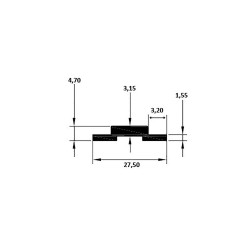 Verbinder Schienenverbinder für Aluschiene Vorhangschiene Adapter