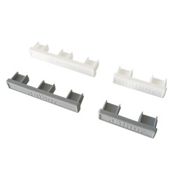 1 paar Endkappe Verschluss Enddeckel Stopper für Aluminium Schienen Wendeschienen