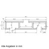 Deckenhalter Deckenclip Montageclip nur für Nalbur Aluminium Schienen