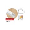 20m PVC Kabelkanal  Kabelleiste weiß selbstklebend 1000mm