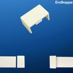 PVC Kabelkanal Zubehör Endkappe, T-Stück, L-Stück, Innen- / Außenecke, Verbinder