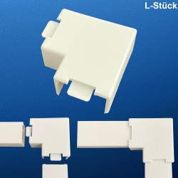PVC Kabelkanal Zubehör Endkappe, T-Stück, L-Stück, Innen- / Außenecke, Verbinder
