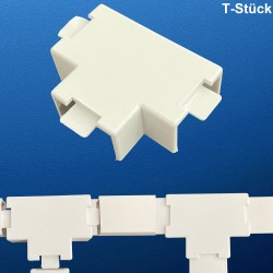 PVC Kabelkanal Zubehör Endkappe, T-Stück, L-Stück, Innen- / Außenecke, Verbinder
