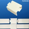 PVC Kabelkanal Zubehör Endkappe, T-Stück, L-Stück, Innen- / Außenecke, Verbinder