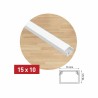 PVC Kabelkanal  Kabelleiste Größe und Länge nach Wahl weiß vorgebohrt NEU