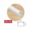 PVC Kabelkanal  Kabelleiste Größe und Länge nach Wahl weiß vorgebohrt NEU