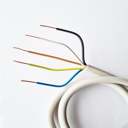 Feuchtraumleitung Stromkabel NYM-J 3x1,5 3x2,5 5x1,5 5x2,5 Elektrokabel 5-100m