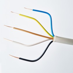Feuchtraumleitung Stromkabel NYM-J 3x1,5 3x2,5 5x1,5 5x2,5 Elektrokabel 5-100m