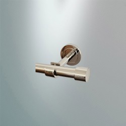 Nalbur Metall Gardinenstange Set 1-2 läufig Wandmontage 19mm mit Zubehör
