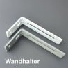 Alu Aluminium Gardinenschiene Vorhangschiene mit Montage Set 2 läufig bis 5m