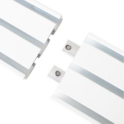 Alu Aluminium Gardinenschiene Vorhangschiene mit Montage Set 3 läufig bis 5m