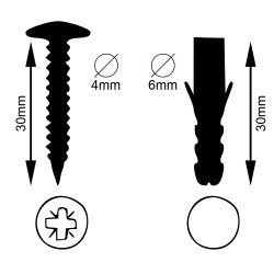 Nalbur Metall Gardinenstange Set 1-2 läufig Deckenmontage 19mm mit Zubehör